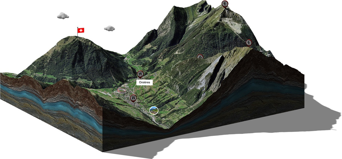 Beautifully detailed and interactive 3D map showing real-world terrain, elevation profiling, and custom styling.